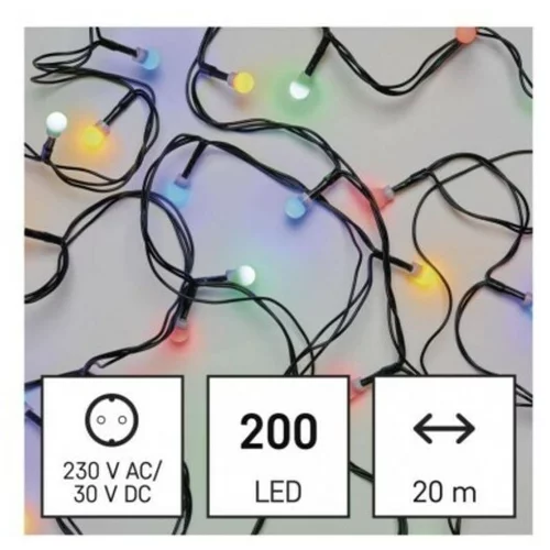 Emos lighting LED božična cherry veriga – kroglice 20 m D5AM06