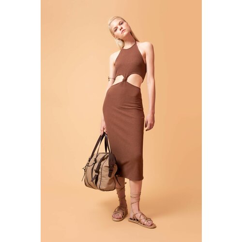 Defacto Fashion Fit Sleeveless Cut Out Maxi Dress Slike