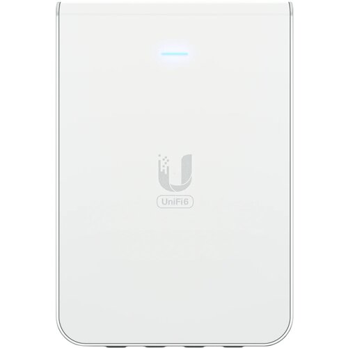 Ubiquiti UniFi6 In-Wall. Wall-mounted WiFi 6 access point with a built-in PoE switch. U6-IW Cene