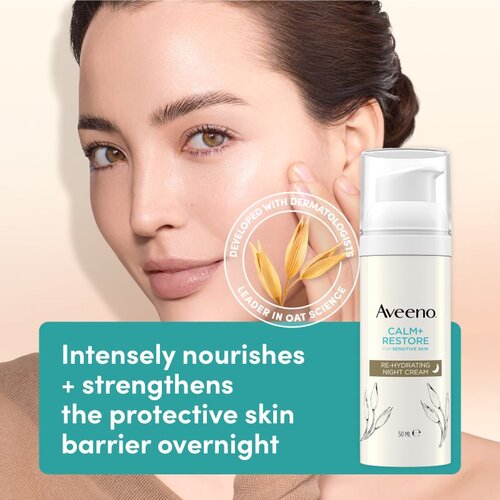 Aveeno Calm + Restore vlažilna nočna krema 50 ml Slike
