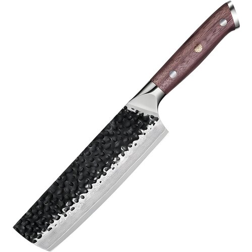  Damasku kuhinjski nož TE-37523 - Nakiri / Smeđa KP37523 Cene