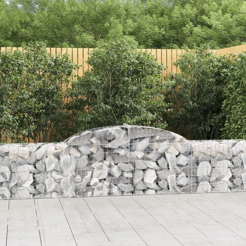  Lučne gabionske ko&scaron;are 8 kom 300x30x60/80 cm pocinčano željezo Cijene