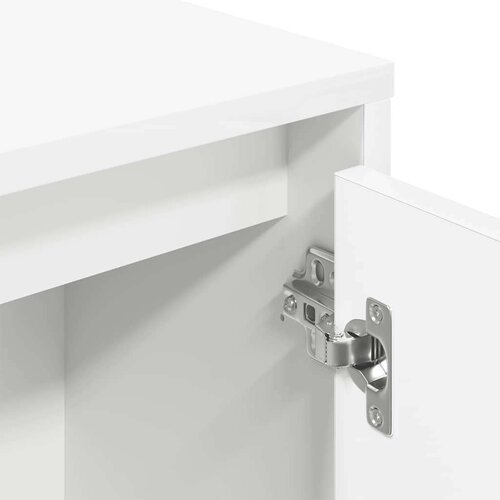 VidaXL Regal za knjige bijeli 89x24x101,5 cm od konstruiranog drva Slike