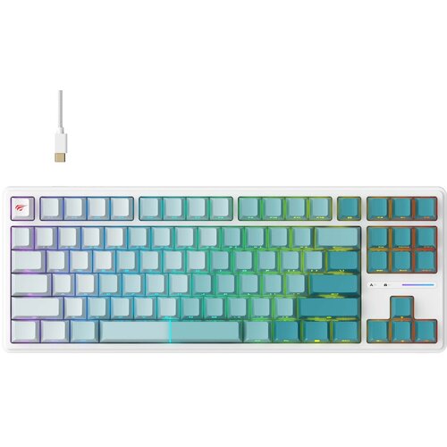 Havit KB901L - gaming keyboard (white and green) Cijene