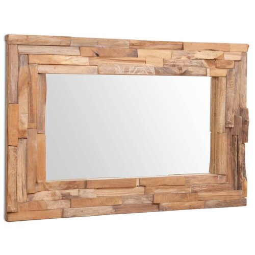 Maison Chic Okrasno Ogledalo - Zrcalo - Kozmetično ogledalo tikovina 90x60 cm pravokotne oblike, (21698139) Cene