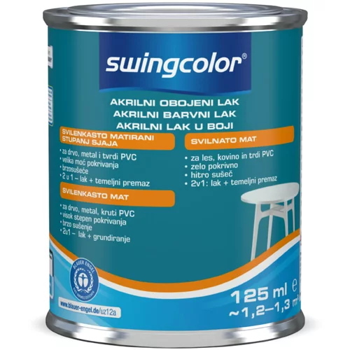 SWINGCOLOR Akrilni barvni lak Swingcolor (golobje modra, svilnato mat, 125 ml)