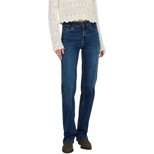 Only Kavbojke bootcut ONLBLUSH MID STRAIGHT DNM TAI021 NOOS 15344167 Modra Cene