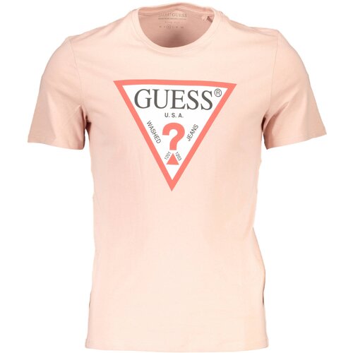 Guess Jeans MEN&amp;amp;#39;S PINK SHORT SLEEVE T-SHIRT Slike