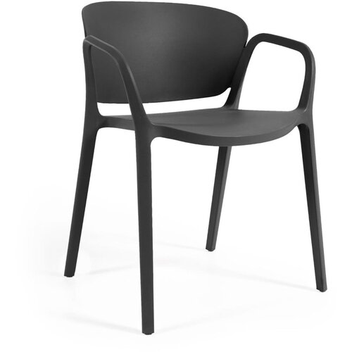 Kave Home Crna plastična vrtna stolica Ania &amp;ndash; Slike