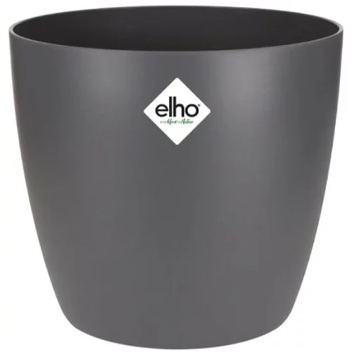 ELHO brussels Okrugla tegla za biljke (Vanjska dimenzija (ø x V): 13 x 12 cm, Antracit, Plastika, Mat)