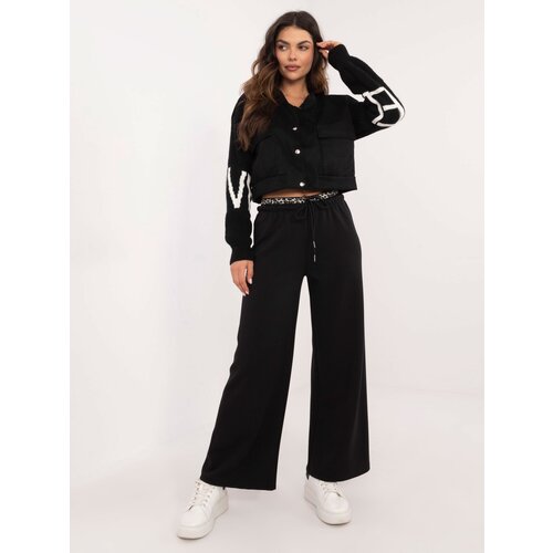 Fashionhunters Black women's trousers Slike