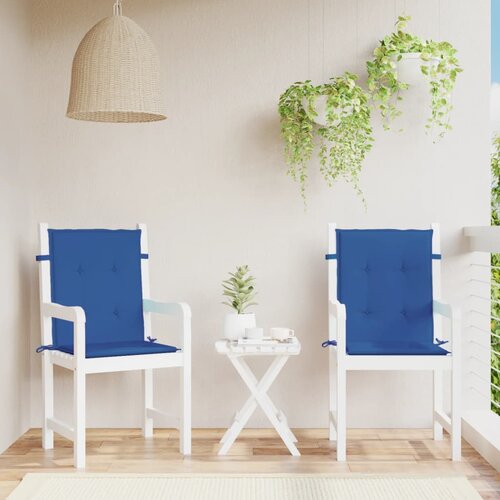  Jastuci za vrtne stolice 2 kom plavi 100 x 50 x 3 cm od tkanine Cijene