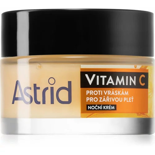 Astrid Vitamin C noćna krema s učinkom pomlađivanja za sjajni izgled lica 50 ml