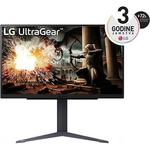 LG Monitor 27" 27GS75Q-B, IPS, gaming, NVIDIA G-Sync, AMD FreeSync 180Hz (200Hz OC), 1ms (GTG), HDR10, 2xHDMI, DP, Pivot, 2K Cijene