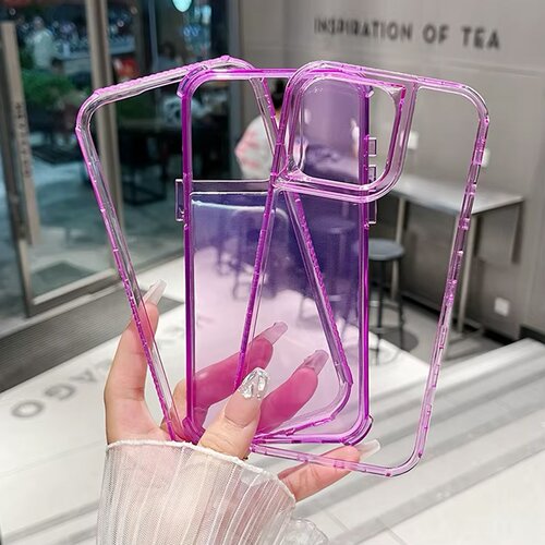  Maska Color Transparent za Samsung A17 5G/ A175F roze Slike