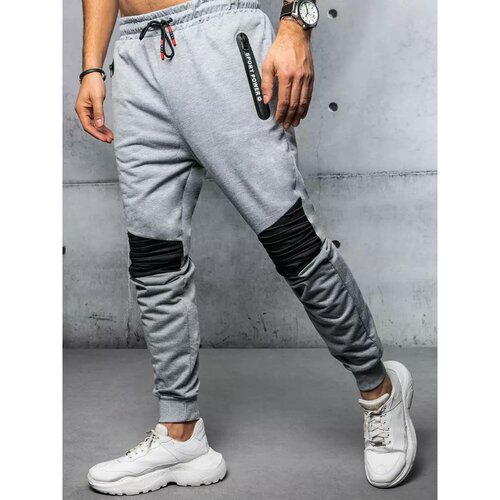 DStreet Men's light gray sweatpants UX3867 Cene