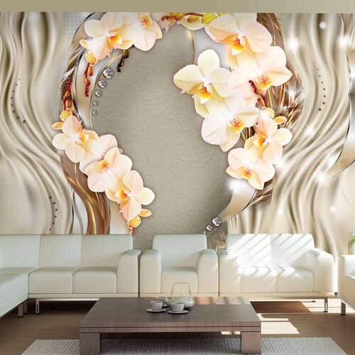  Tapeta - Wreath of orchids 200x140 Cijene
