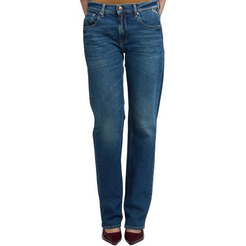 Replay Jeans straight AKEME STRAIGHT LOW WAIST WA533.000.795 949 Modra Slike