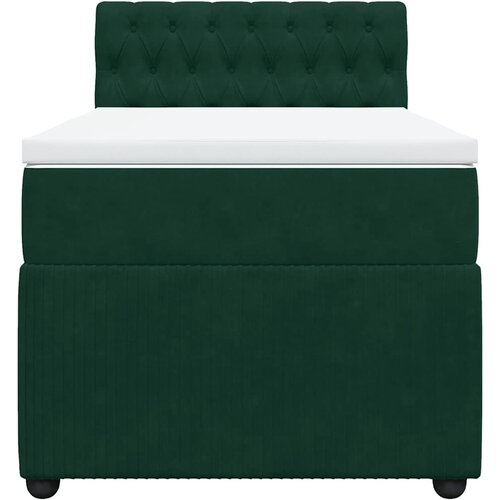 Box spring krevet s madracem tamnozeleni 90x200 cm bar&amp;scaron;unasti Slike