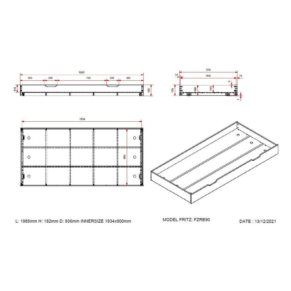 Vipack Bela otro&amp;scaron;ka postelja iz masivnega bora z dodatnim leži&amp;scaron;čem z letvenim dnom 90x200 cm Margrit &amp;ndash; Slike