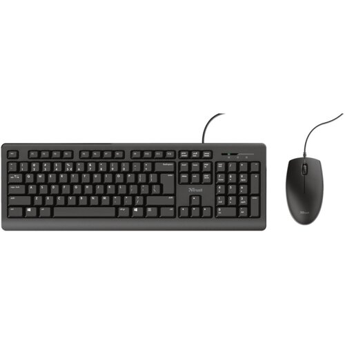  Tastatura+miš TRUST Primo žični set/US/crna Cene