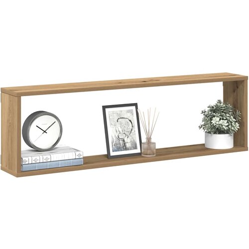 Kockaste zidne police 4 kom boja hrasta 100x15x30 cm drvene Cene