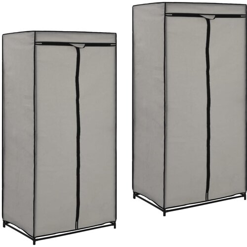 vidaXL garderobne omare 2 kosa 75x50x160 cm sive Cene