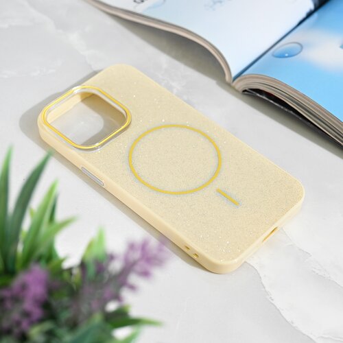  Maska za iPhone 13 Pro 61 Magsafe Sparkle Dust žuta Cene