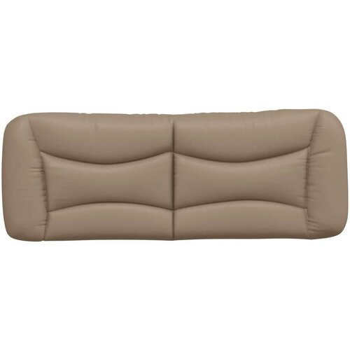  Jastuk za uzglavlje boja cappuccina 120 cm od umjetne kože Slike