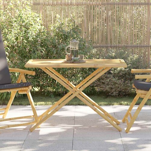  Sklopivi vrtni stol 115 x 55 x 75 cm od bambusa Cene