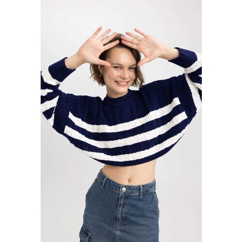 Defacto Regular Fit Crew Neck Knitwear Pullover Slike
