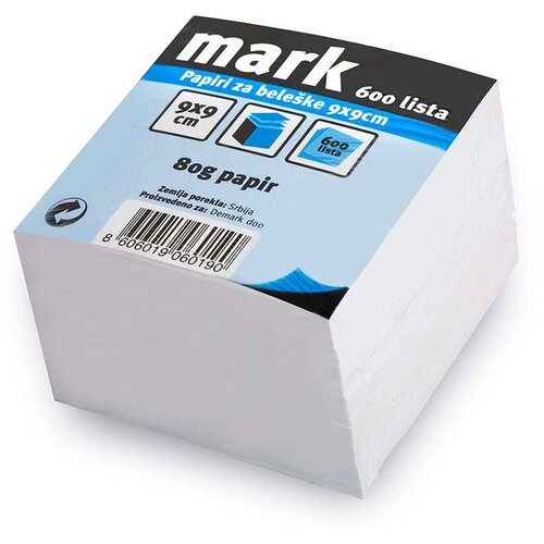 Savpo Papiri za beleške 9x9 cm MARK nelajmovani, 600 lista 060190 Cene