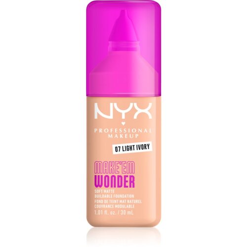 NYX Professional Makeup Make &lsquo;Em Wonder lahka matirajoča podlaga odtenek 07 Light Ivory 30 ml Cene