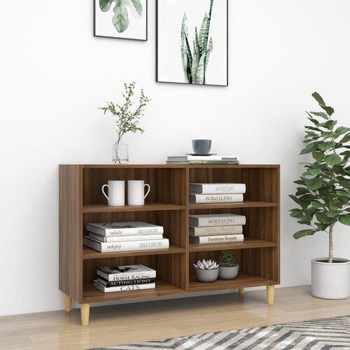 The Living Store Komoda rjavi hrast 103,5x35x70 cm inženirski les - Komoda, (21662672) Cene