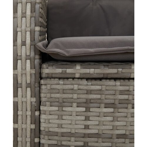  7-dijelni vrtni blagovaonski set sivi od poliratana Siva 190 cm table length Slike