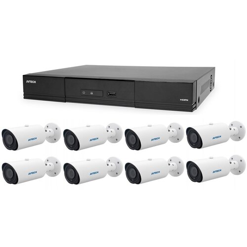 Avtech Set kamera 1x NVR AVH2109AX i 8x 5MPX IP Motorzoom Bullet kamera DGM5546SVAT + 8x UTP kabel 1x RJ45 - 1x RJ45 Cat5e 15m! Cijene