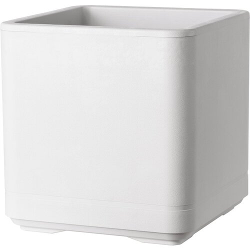  Cvetlični lonec "Quadro Cosmo" 38 cm - biserno bela Cene