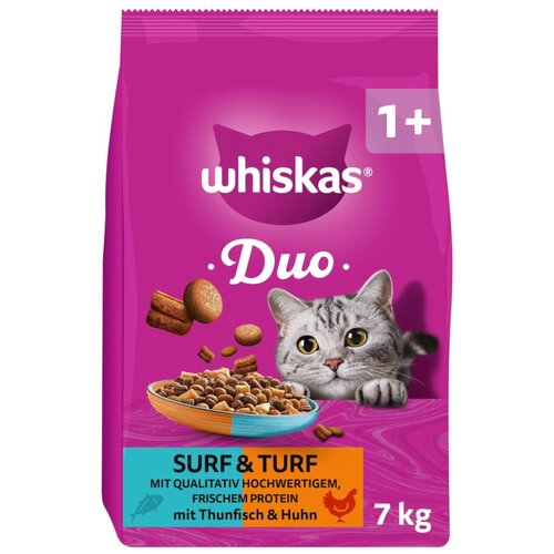 Whiskas 1+ Duo Surf &amp;amp; Turf tunjevina i piletina - 7 kg Slike