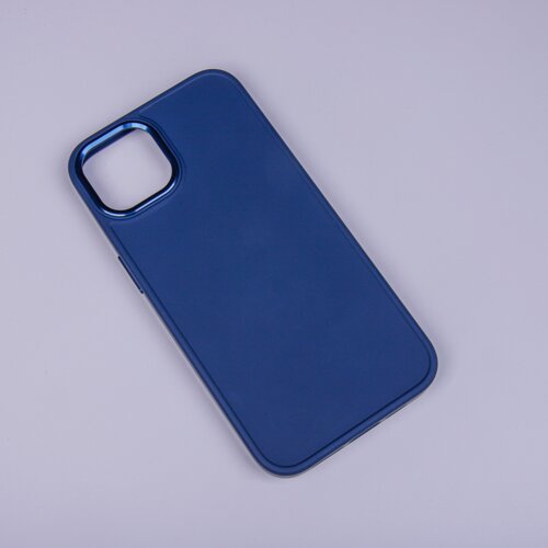 Satin silikonski ovitek za iPhone 11 - moder Slike