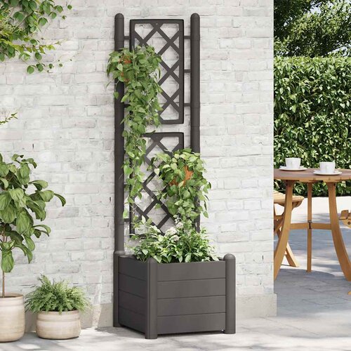  Vrtna sadilica s re&scaron;etkom 43 x 43 x 142 cm PP antracit Cijene