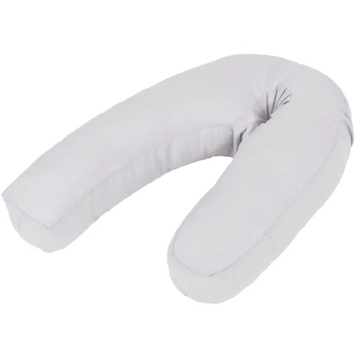 VidaXL Jastuk za trudnice u obliku slova J 54 x (36 - 43) cm sivi Slike