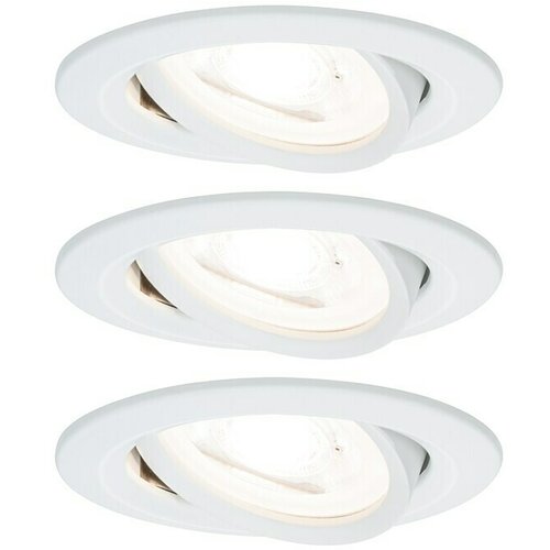 PAULMANN Ugradbena LED svjetiljka Nova (6,5 W, Topla bijela, 3 Kom.) Slike