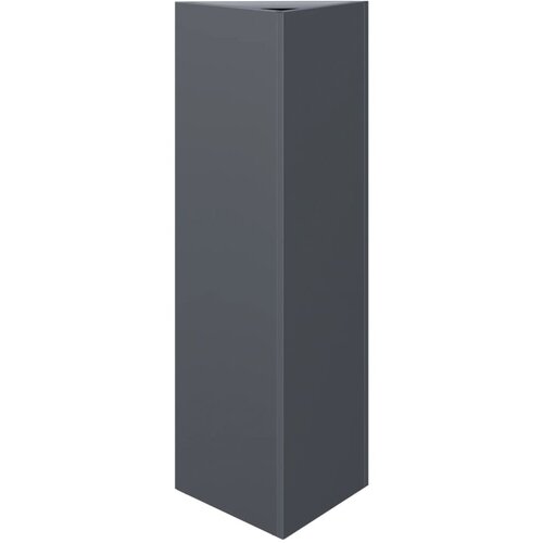 Maison Chic Vrtno korito - Greda - Cvetlični Lonec antracit trikotnik 30x30x30 cm jeklo, (21790471) Slike