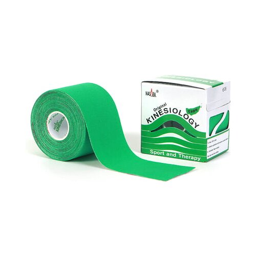 Nasara Kineziolo&amp;scaron;ka elastična traka 5 cm x 5 m - Zelena Slike