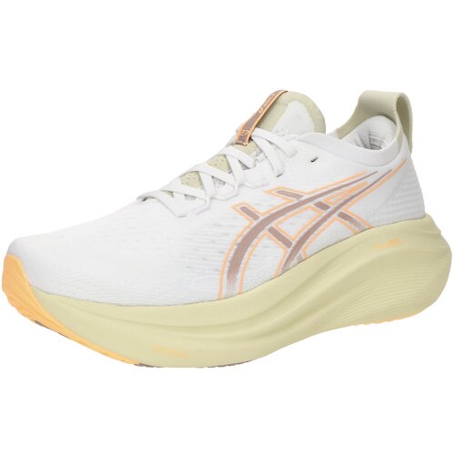 Asics Tekaški čevelj 'GEL-NIMBUS 27' temno bež / svetlo rumena / svetlo oranžna / bela Cene