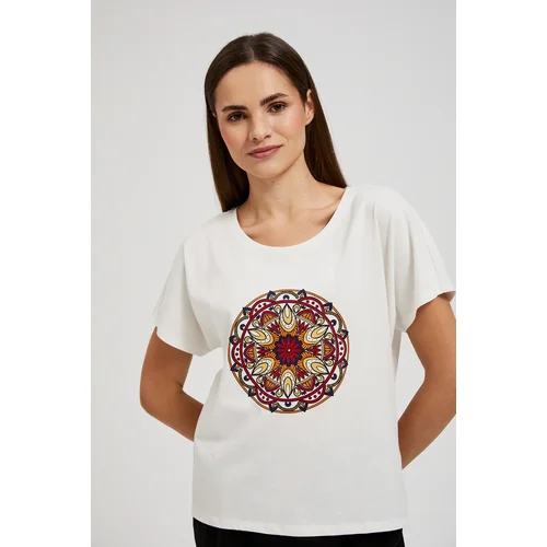 Moodo Women's T-shirt with print - white