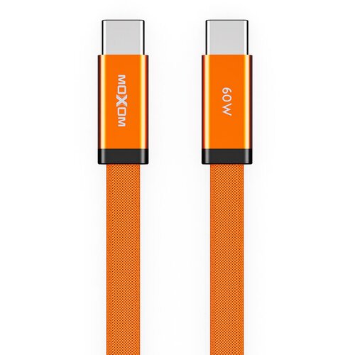 Moxom USB data kabl MX-CB372, Type-C na Type-C, 60W, 3A, 1m, Narandžasti Slike