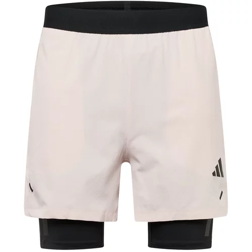 Adidas Športne hlače 'Power' pastelno roza / črna