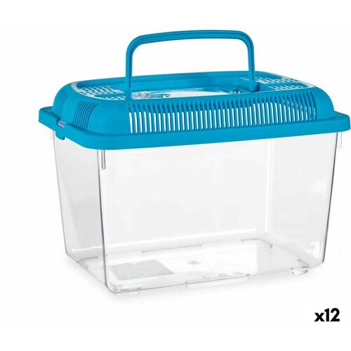  Akvarij Mascow Modra Plastika 3 L 17 x 16 x 24 cm Z ročajem Srednji (12 kosov) Slike