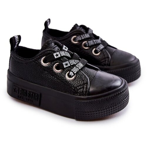 Big Star Children's Leather Sneakers BIG STAR KK374059 Black Slike